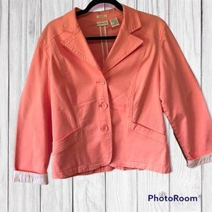 Salmon Pink Jacket Stretch